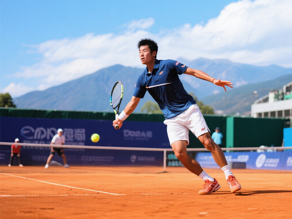 柏衍勇夺昆明网球公开赛男单桂冠书写历史 昆明因其高原气候闻名,比赛场地的特殊性使